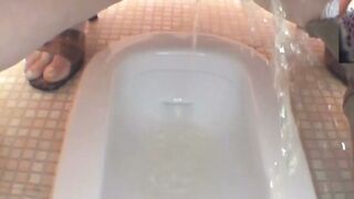 Japanese Brunettes Pee Together In Voyeur