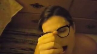 Beautiful Amateur Girlfriend Enjoys Cum Facial