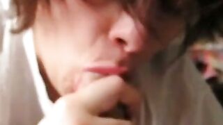 Raw Amateur Blowjob with Deepthroat and Cum in Mouth