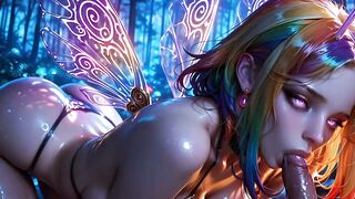 Forest Fairy Sucks Wild Dick Then Gets Magical Cum Facial