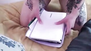 Argentinian Latina Stepsis Gives Blowjob to Huge Dick