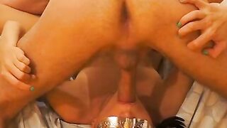 Masked Russian Brunette MILF Amateur Blowjob With Cumshot