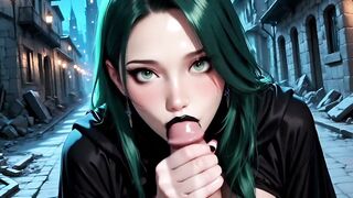 Gothic Beauty Takes a Rough Facial in the Ruins