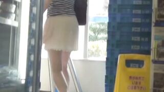 Brunette Asian Babe Pees in Panties