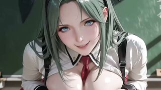 Hot College Babe Pulls You Into Deep Classroom Sex (AI)