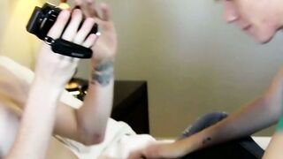 Redhead Elijah barely legal Bareback Anal and Facial with Tyler Thayer