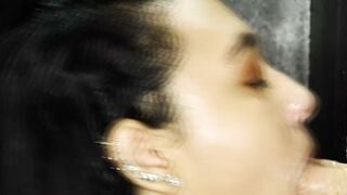 Emori Pleezer Swallows Every Drop in a Studio Glory Hole Session