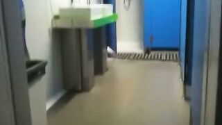 Latina Babe Takes a Big Cock in Public Locker Room