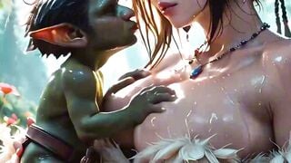 Lulu's Messy Forest Goblin Gangbang with DP and Rough Cumshots