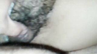 Hairy MILF Anal Sex in White Panties