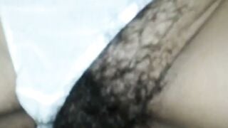 Hairy MILF Anal Sex in White Panties