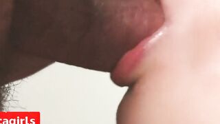 Close-Up Teen Amateur Creampie Blowjob