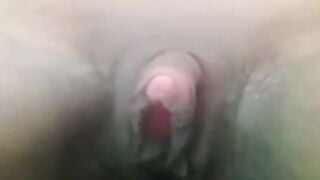 Amateur MILF Mom Solo Masturbates Huge Clit