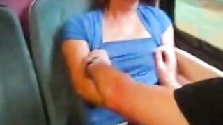 Dreier im deutschen Zug: Amateur-Mature-Threesome