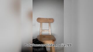 Hispanic has anal and vaginal squirt