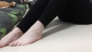 Toes On Web Cam - Miley Grey