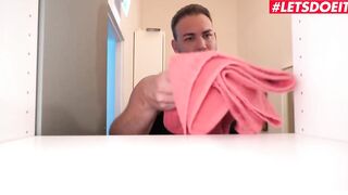 HORNYHOSTEL - (Luna TrueLove, Mr. Long Fat Penis) - Long Butt chinese 18 Gets Screwed Into The Vagina And Squirts
