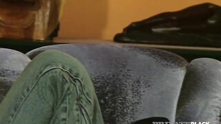Homemade Ebony - barely legal yo Natalie & Patricia Diamond Share big black cock!