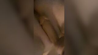 Fucking my snatch with my new dildo