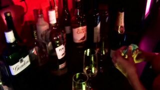 Bombshell chicks are ready to satisfy their customers inside a club