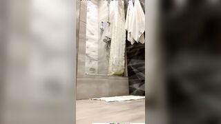 Rita Fox washes and masturbates her snatch inside the shower