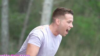 DEVIANTE - Young Spanish alt gothic women has sex outdoors