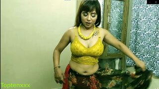 Indian babe Malkin has sex with office employee! Filthy audio