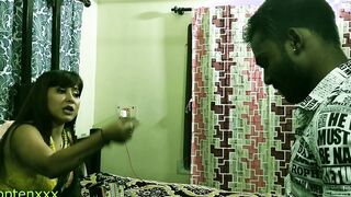 Indian babe Malkin has sex with office employee! Filthy audio