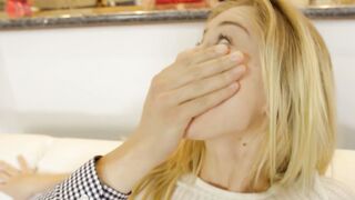 Petite Teen Stepdaughter Haley Reed Craves Her Stepdad's Big Cock