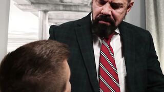 Twink Zac Steele Submits to Big Daddy Master Ballard