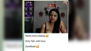 Desi BBW Mommy Roleplay on Webcam