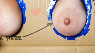 Close-Up POV of Big-Titted MILF with Puffy Nipples