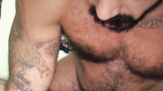 Reid Thrasher and Alessio Romero Bareback Bear Fuck