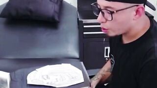 Abigail Mac Gets Facial and Squirts in Tattoo Scene
