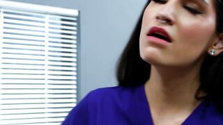 MILF Patient Caught Riding Nurse Dick in Threesome