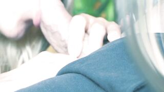 Messy Amateur Blowjob by Arab Blonde Babe for Asian Guy