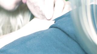 Messy Amateur Blowjob by Arab Blonde Babe for Asian Guy