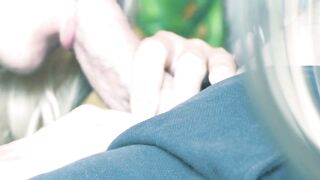 Messy Amateur Blowjob by Arab Blonde Babe for Asian Guy