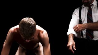 Twink James Blond auctioned off and bred by new master Jack Aries
