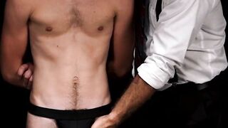 Twink James Blond auctioned off and bred by new master Jack Aries