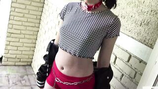 Daphne Dare’s Face Is Screwed Like A Sex toy Into A Crazy Hookup!