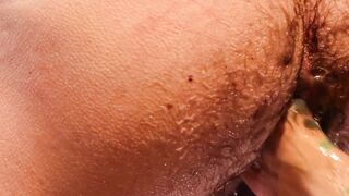 Two dominant dudes fist Ian Sterlings ass while another sucks his cock