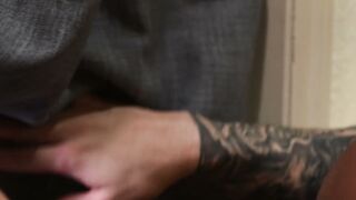 Noah Asli sets up his gloryhole and gets pounded out by Trevor Brooks