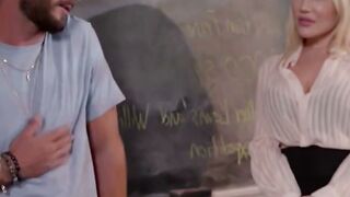 Big boobed Cougar Savannah Bond Seduces Her Schoolgirl