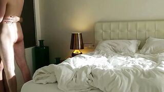 Step-Siblings Share Intimate Moments on Parents' Bed