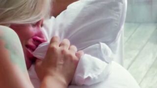 Morning Love: Pale Teens Swallows Cum