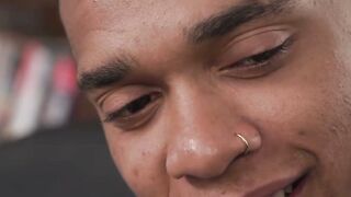 Bustys blonde lady boss letting ebony dude screwed her twat