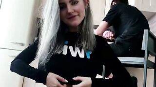Fucking a cuckold sluts to finish her Bombshell face - Eva Alfie 6