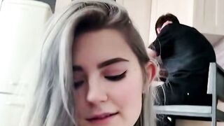 Fucking a cuckold sluts to finish her Bombshell face - Eva Alfie 6