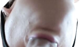 German Babe Sucks Big Cock - Amateur Blowjob Creampie